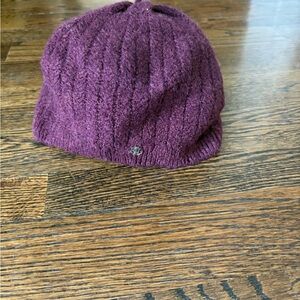 Ralph Lauren Plum Purple Knit Beret
